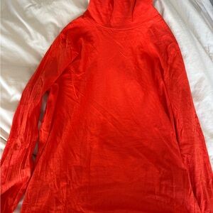 J. Crew Fiery Red Turtleneck Top